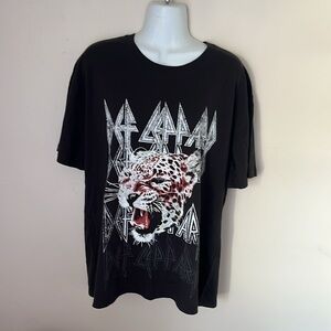 Def Leppard T-shirt XL 100% cotton band tee